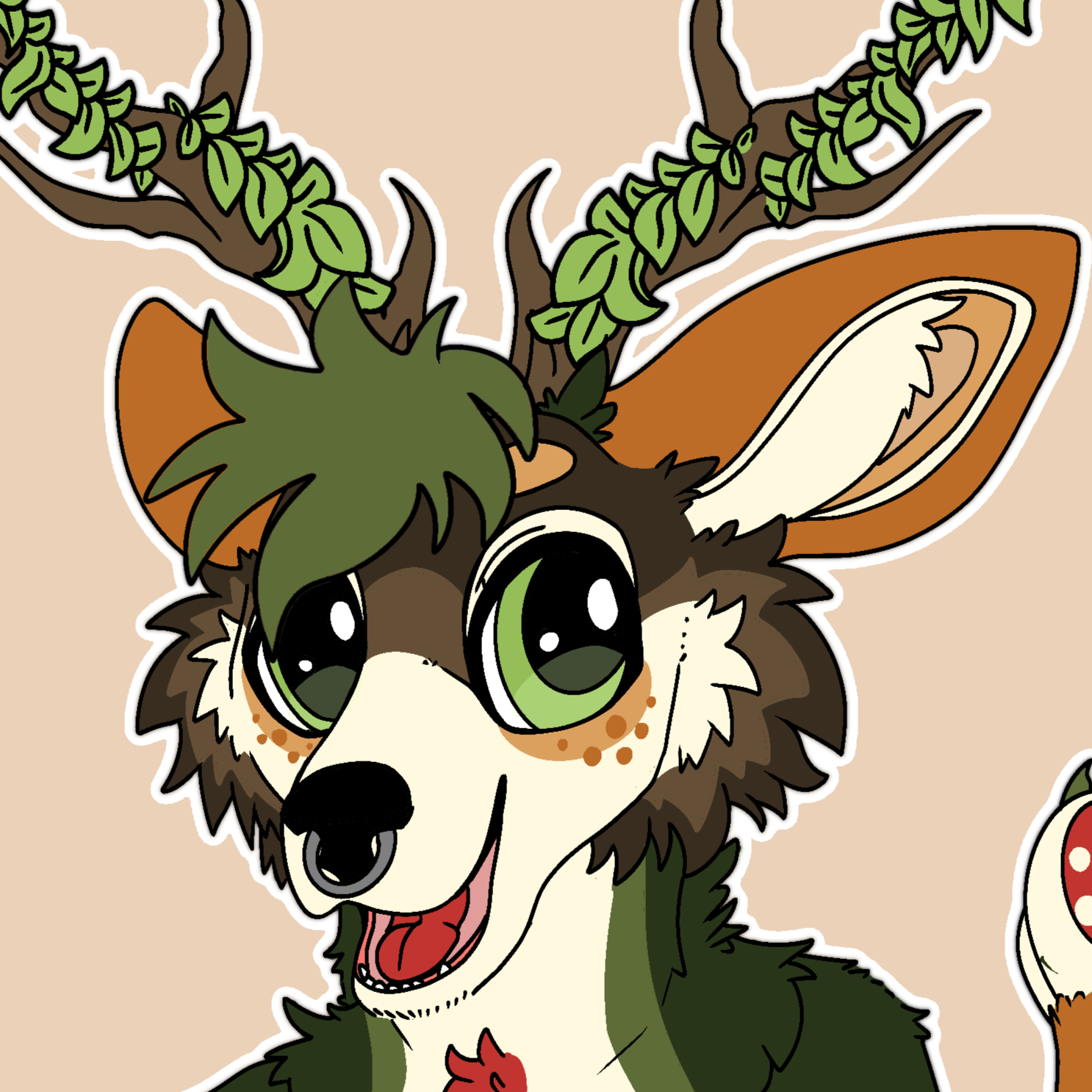 mushroom the deerfox 🍄🌿